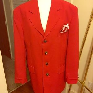 Men Red Blazer size 40R
